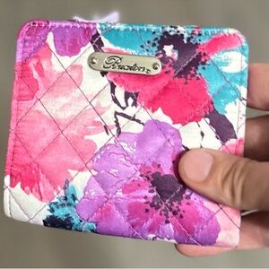 Buxton small watercolor print wallet